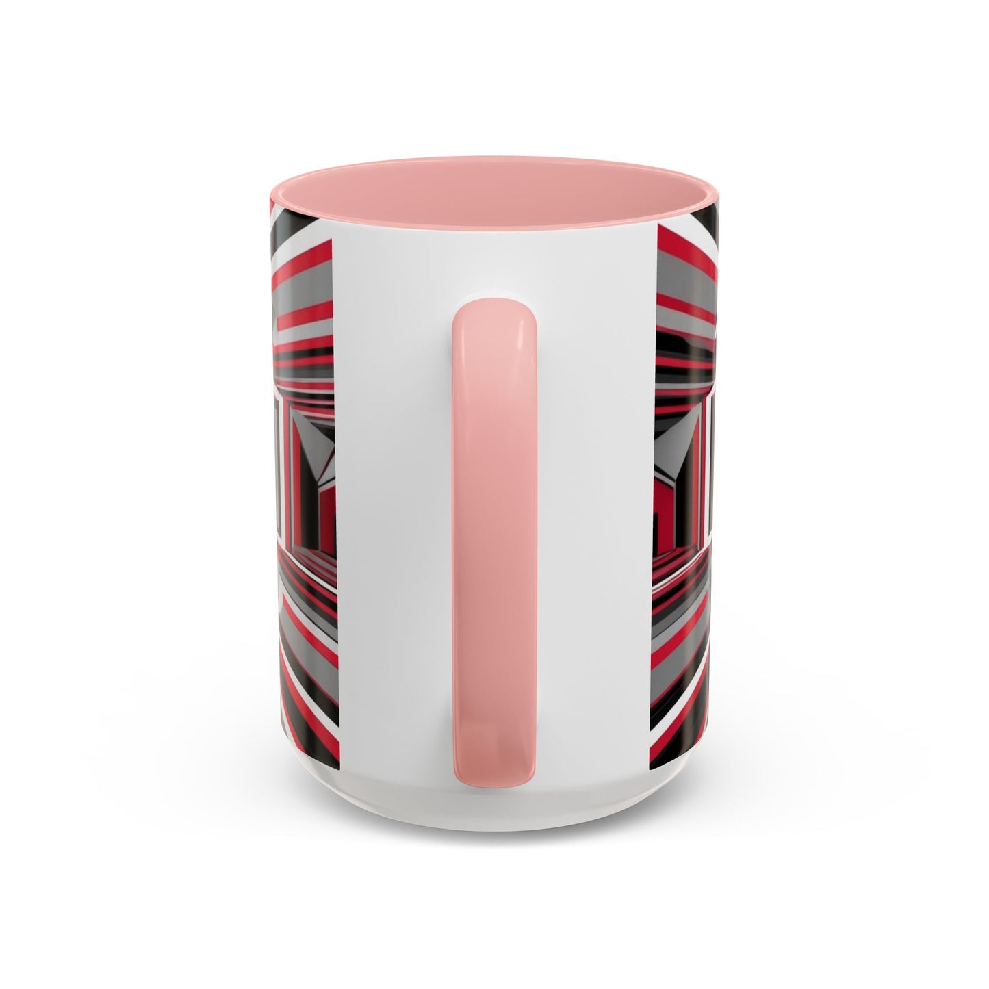 Optical Illusion Accent Mug – Ceramic Coffee Cup