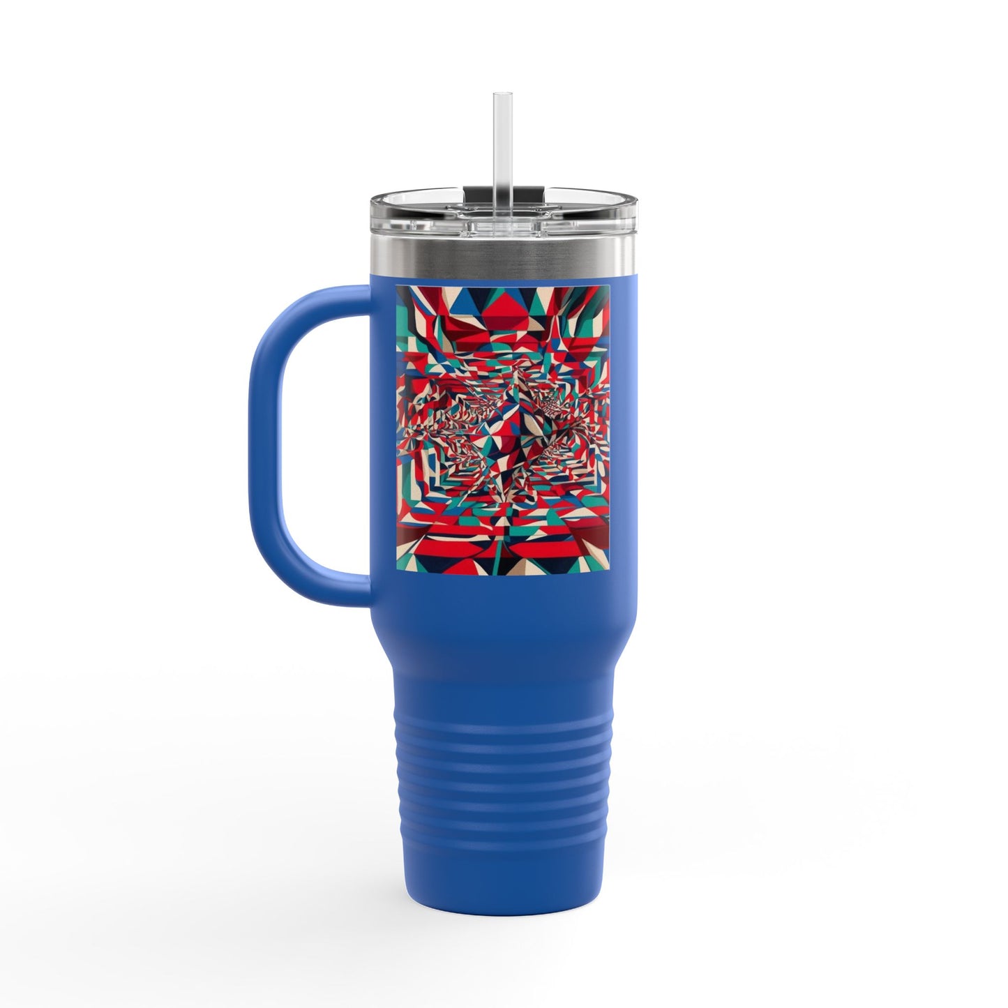 Optical Illusion Insulated Travel Mug, 40oz