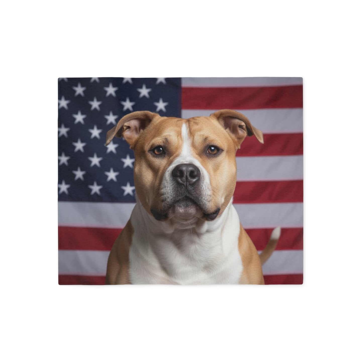 American Bully Patriotic Blanket