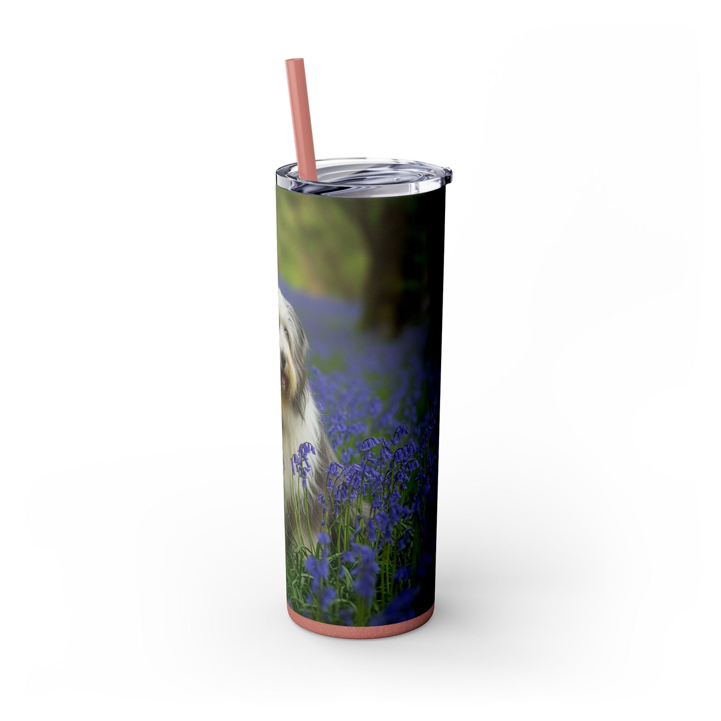 Bearded Collie Tumbler with Straw, 20oz