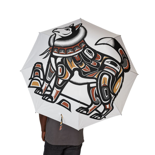Siberian Husky Semi-Automatic Foldable Umbrella