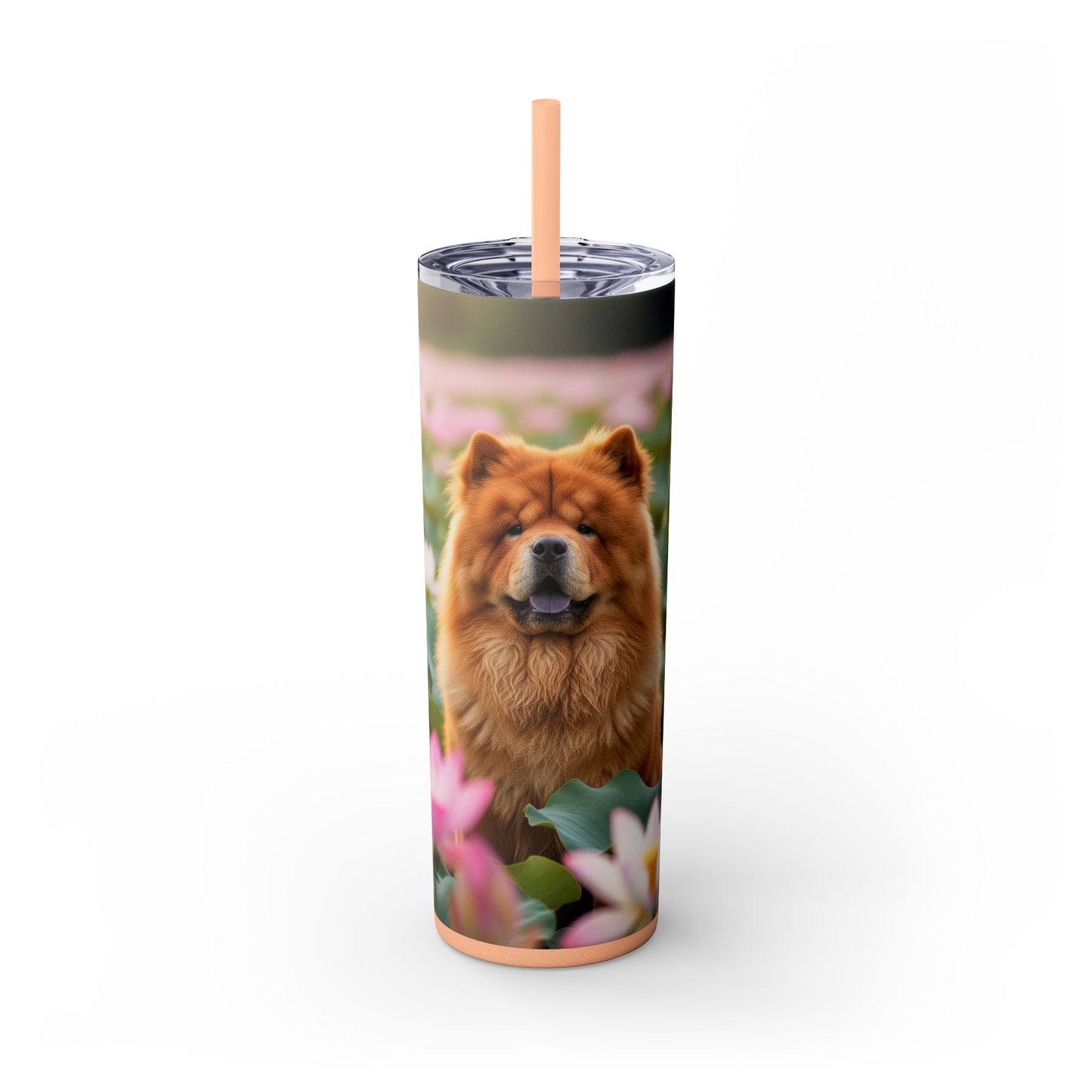 Skinny Tumbler with Straw – 20 oz Stainless Steel Cup