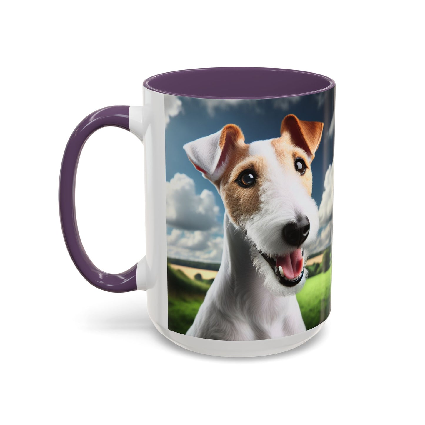 Taza de café con diseño de Fox Terrier de pelo liso: el regalo perfecto para los amantes de los perros.