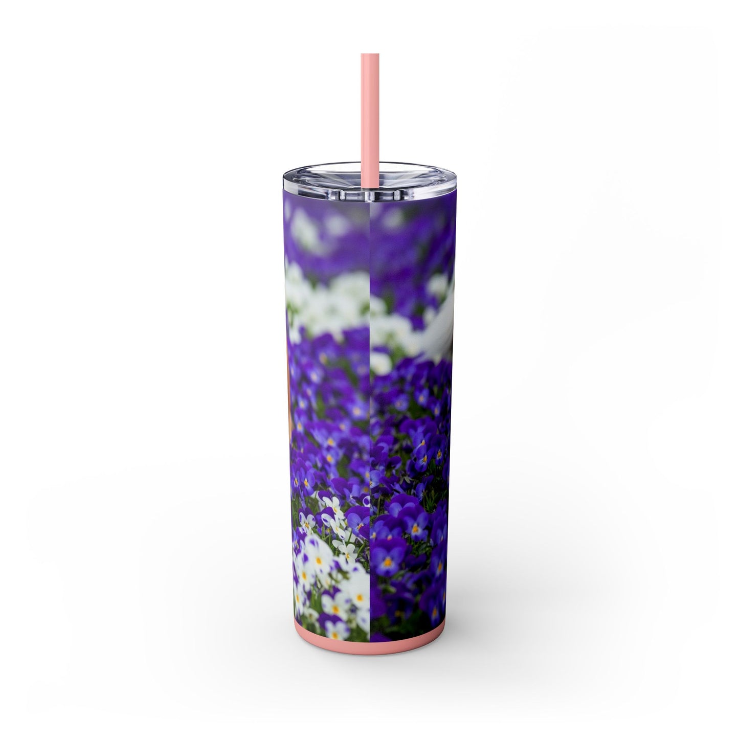 Gobelet isotherme Collie Skinny avec paille, 590 ml