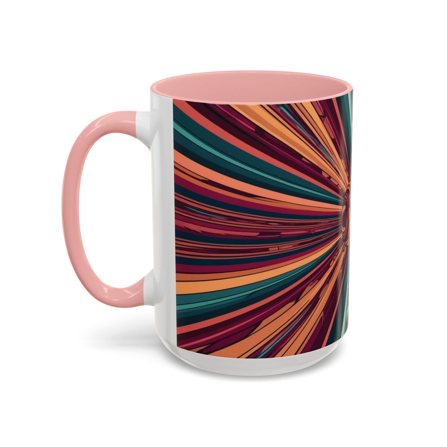 Optical Illusion Accent Mug – Ceramic Coffee Cup