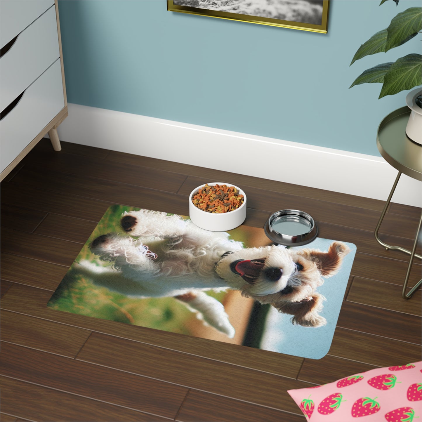 Pet Food Mat (12x18) - Tenterfield Terrier (Vertical)