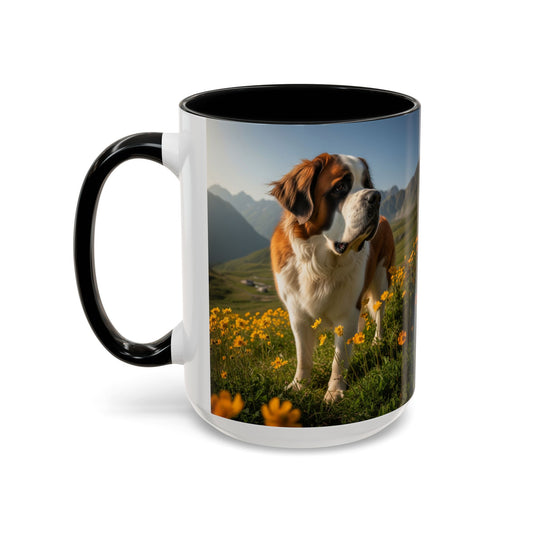 Saint Bernard Accent Coffee Mug - Perfect Gift for Dog Lovers