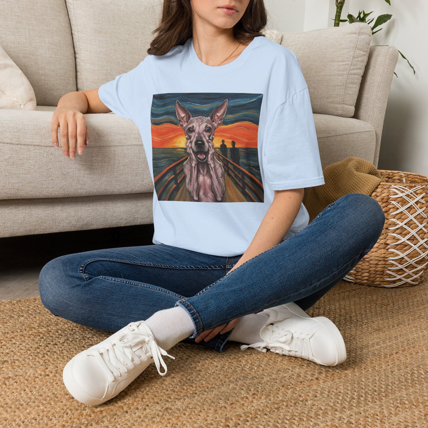 Canine Canvas Collection: Munch Homage Tee Shirt