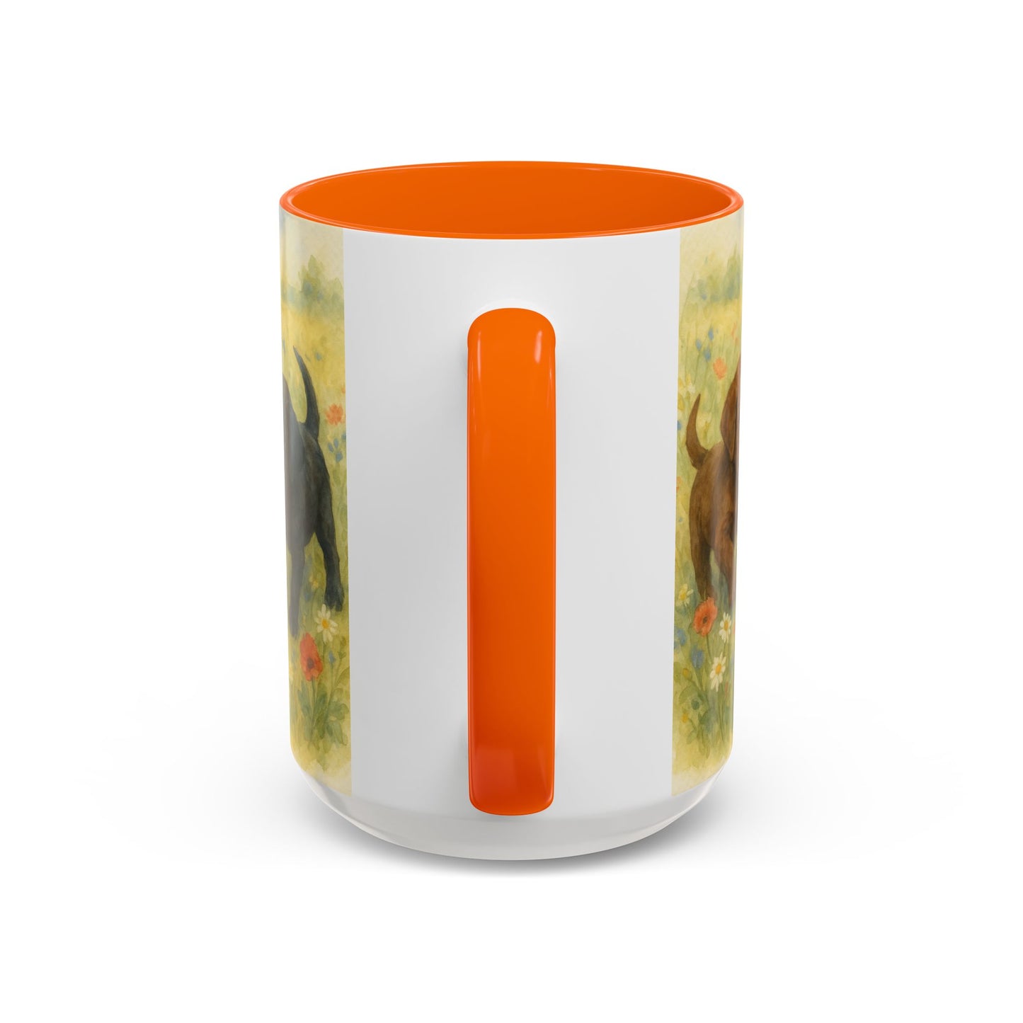 Labrador Retriever puppies Accent Mug – Ceramic Coffee Cup