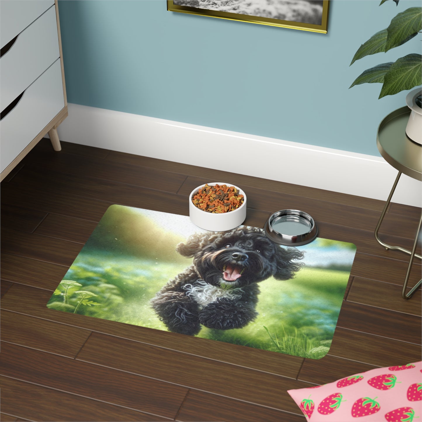 Pet Food Mat (12x18) - Portuguese Water Dog