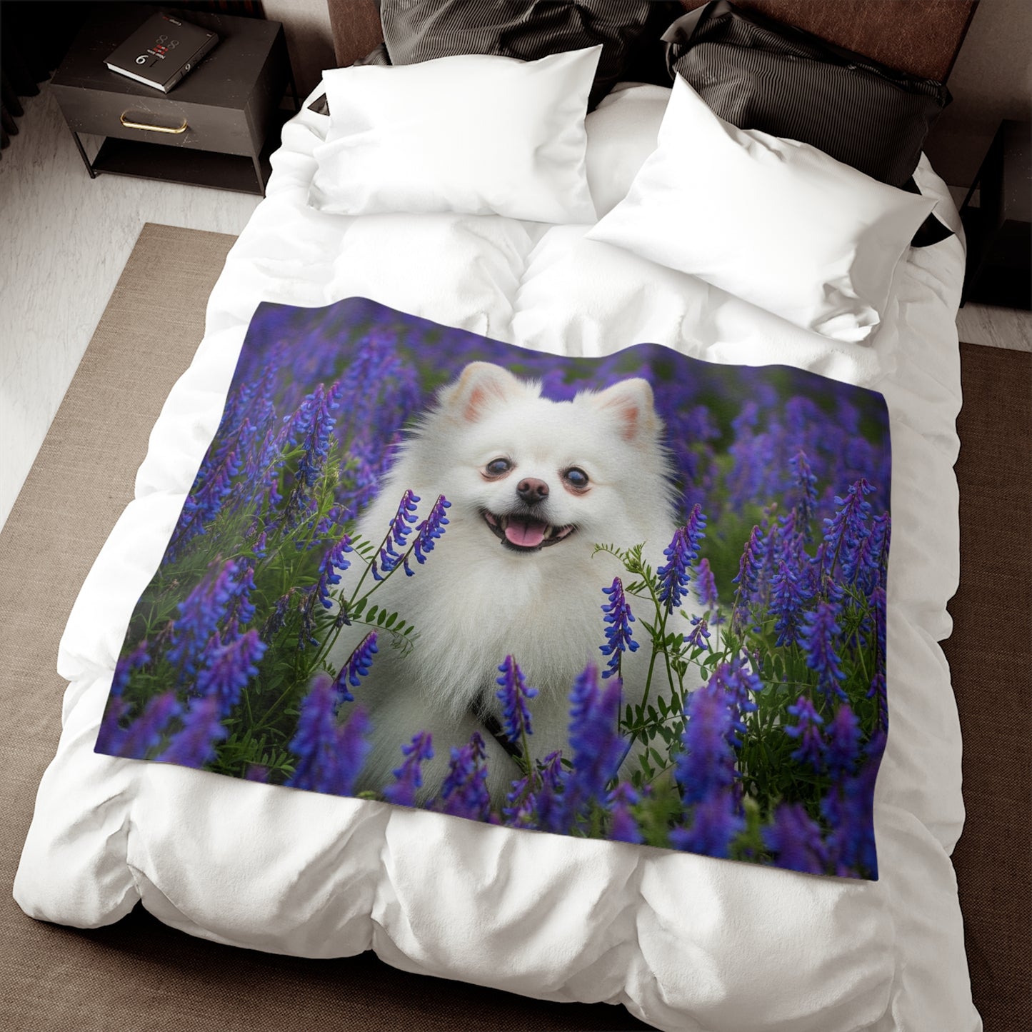 Pomeranian Sweatshirt Blanket