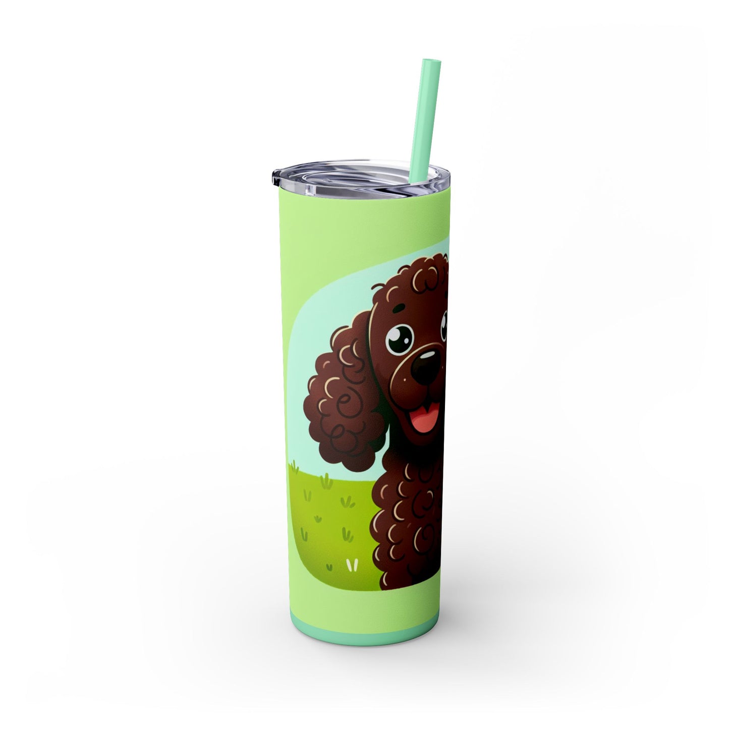 Irish Water Spaniel Tumbler with Straw, 20oz