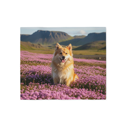 Icelandic Sheepdog Sweatshirt Blanket