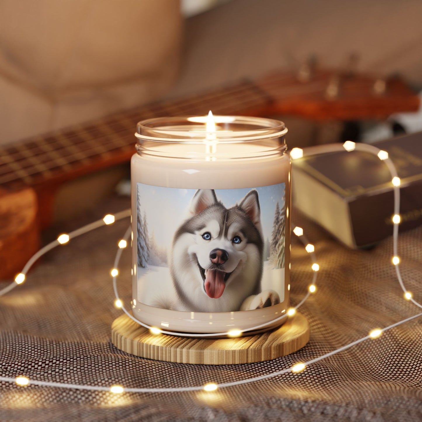 Siberian Husky- Scented Soy Candle, 9oz