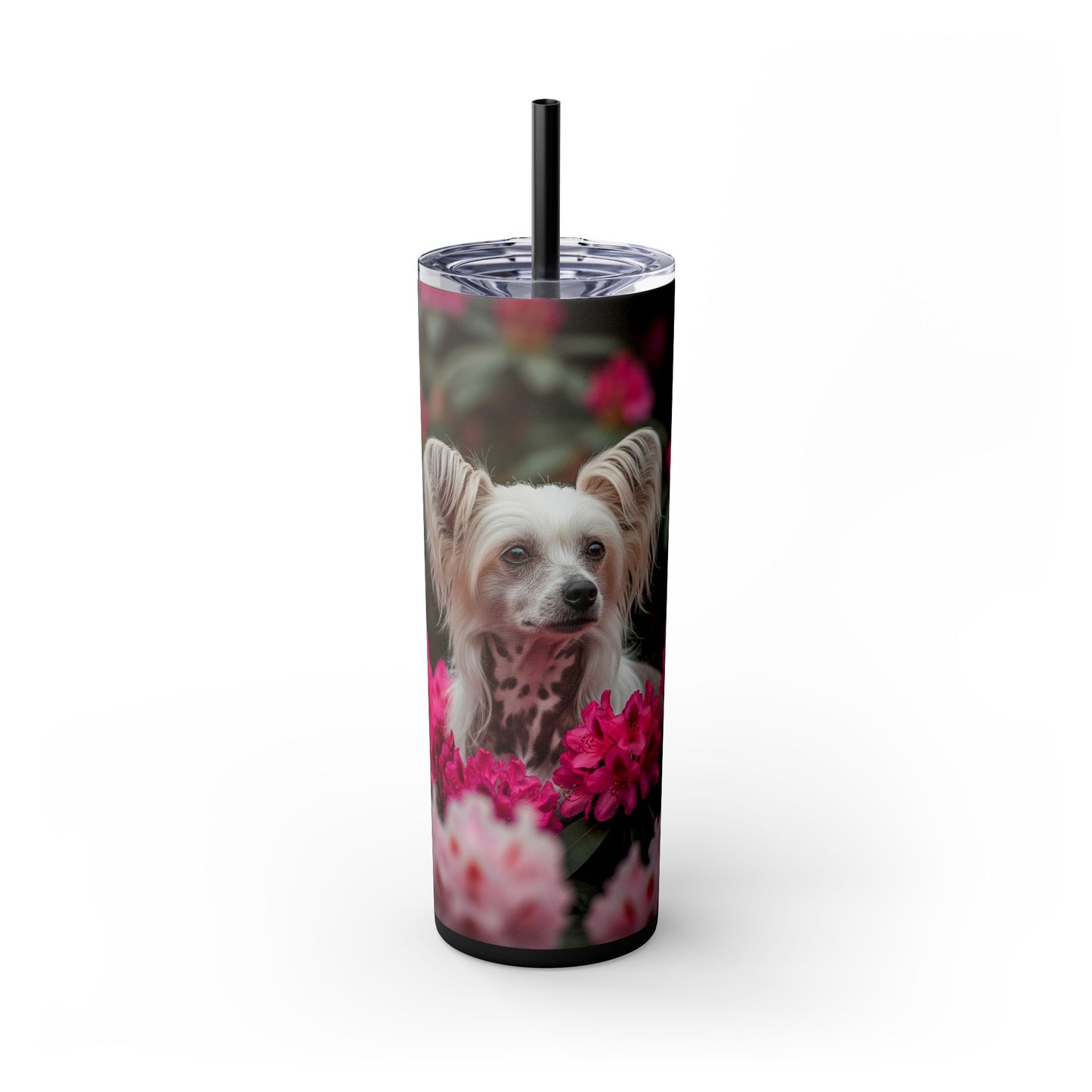 Skinny Tumbler with Straw – 20 oz Stainless Steel Cup