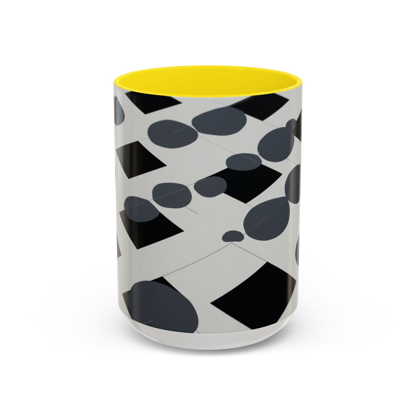 Optical Illusion Accent Mug – Ceramic Coffee Cup