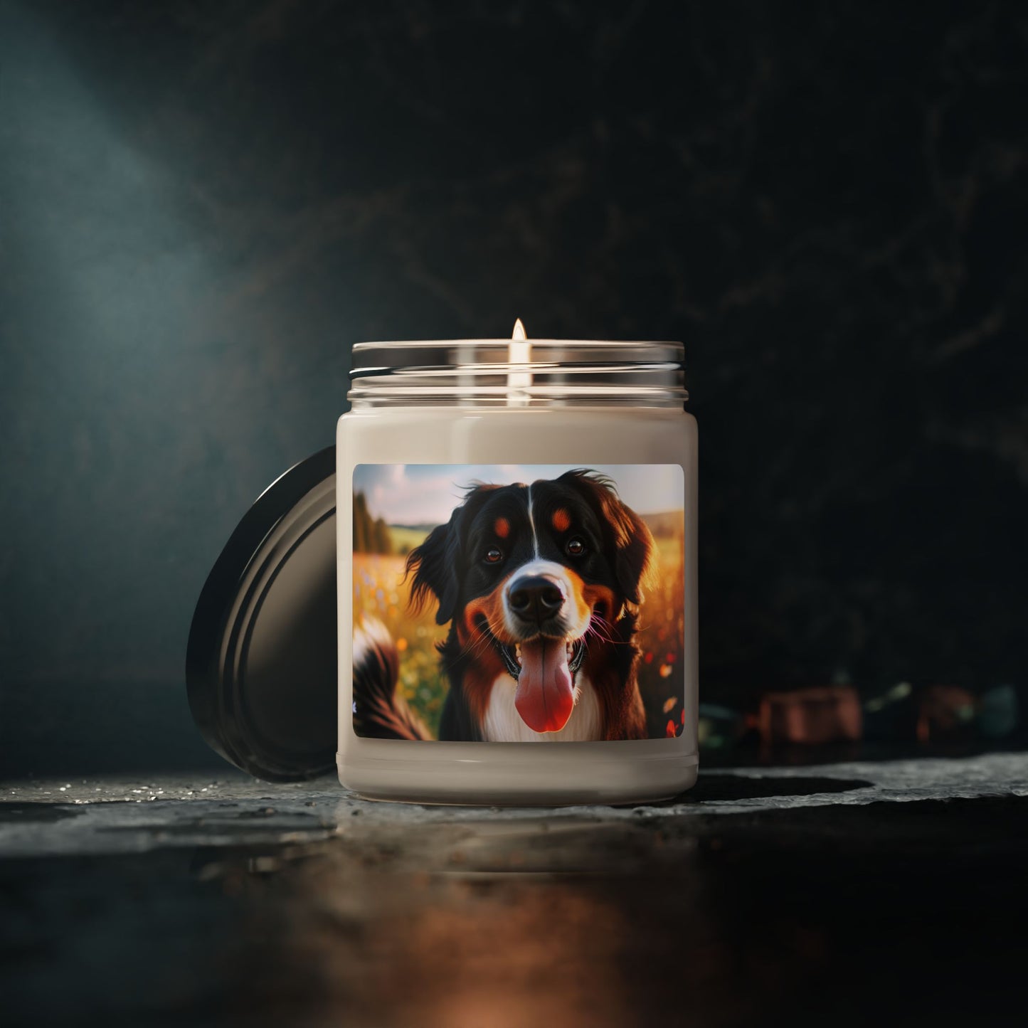 Bernese Mountain Dog- Scented Soy Candle, 9oz