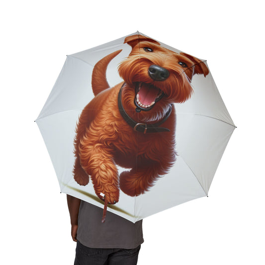 Irish Terrier Semi-Automatic Foldable Umbrella