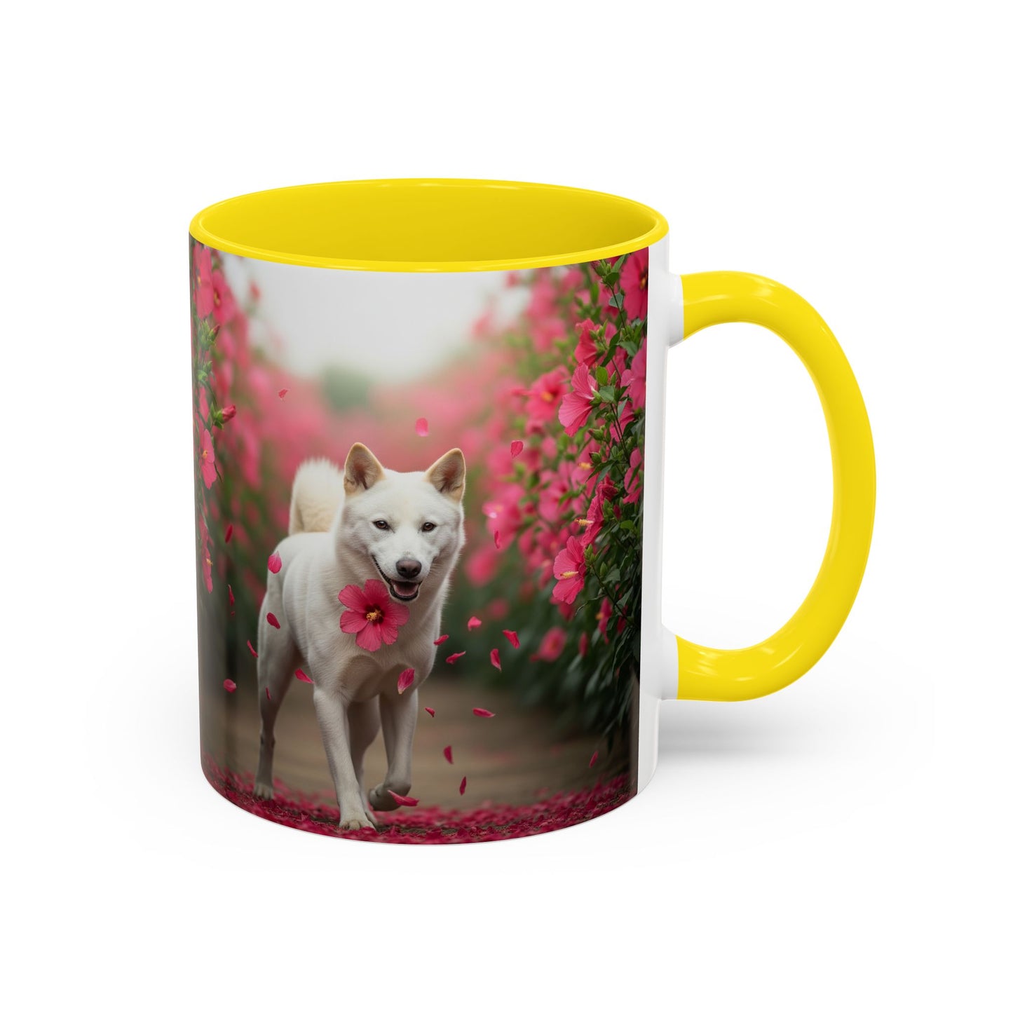 Taza de café con diseño de perro Jindo coreano: el regalo perfecto para los amantes de los perros.