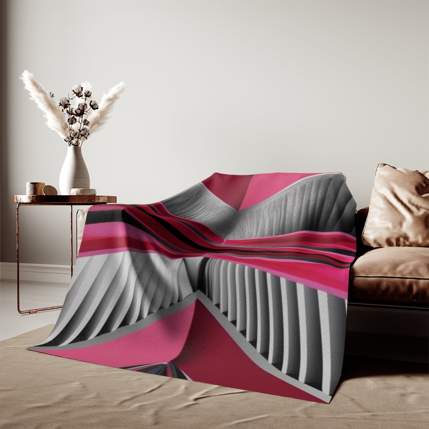 Sweat-shirt/couverture à illusion d'optique