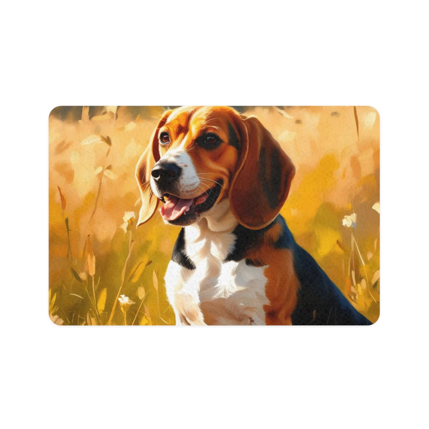 Pet Food Mat (12x18) - Beagle