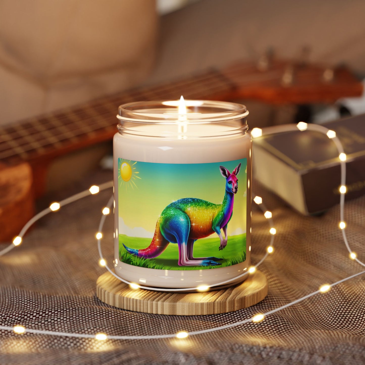 Rainbow Kangaroo- Scented Soy Candle, 9oz