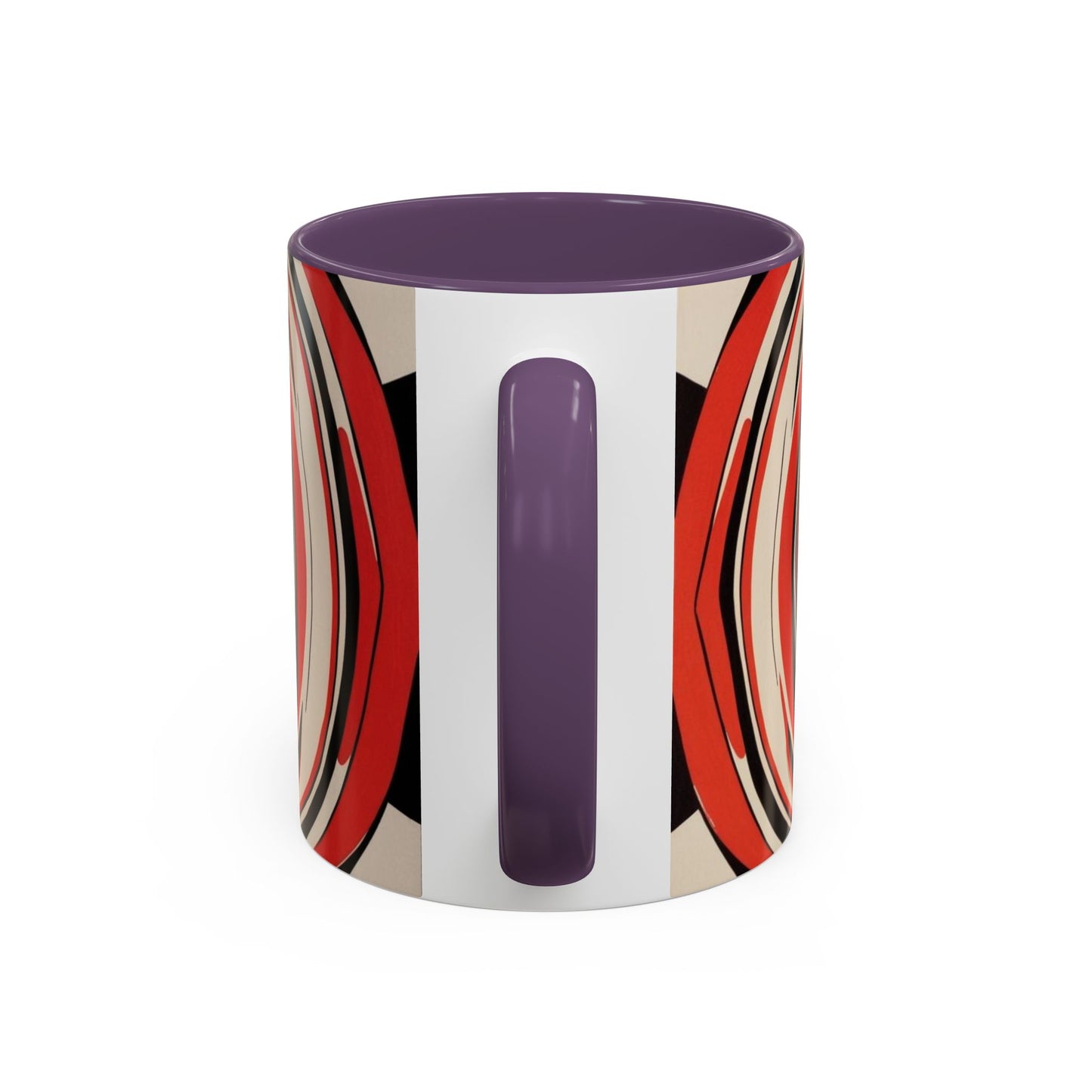 Optical Illusion Accent Mug – Ceramic Coffee Cup