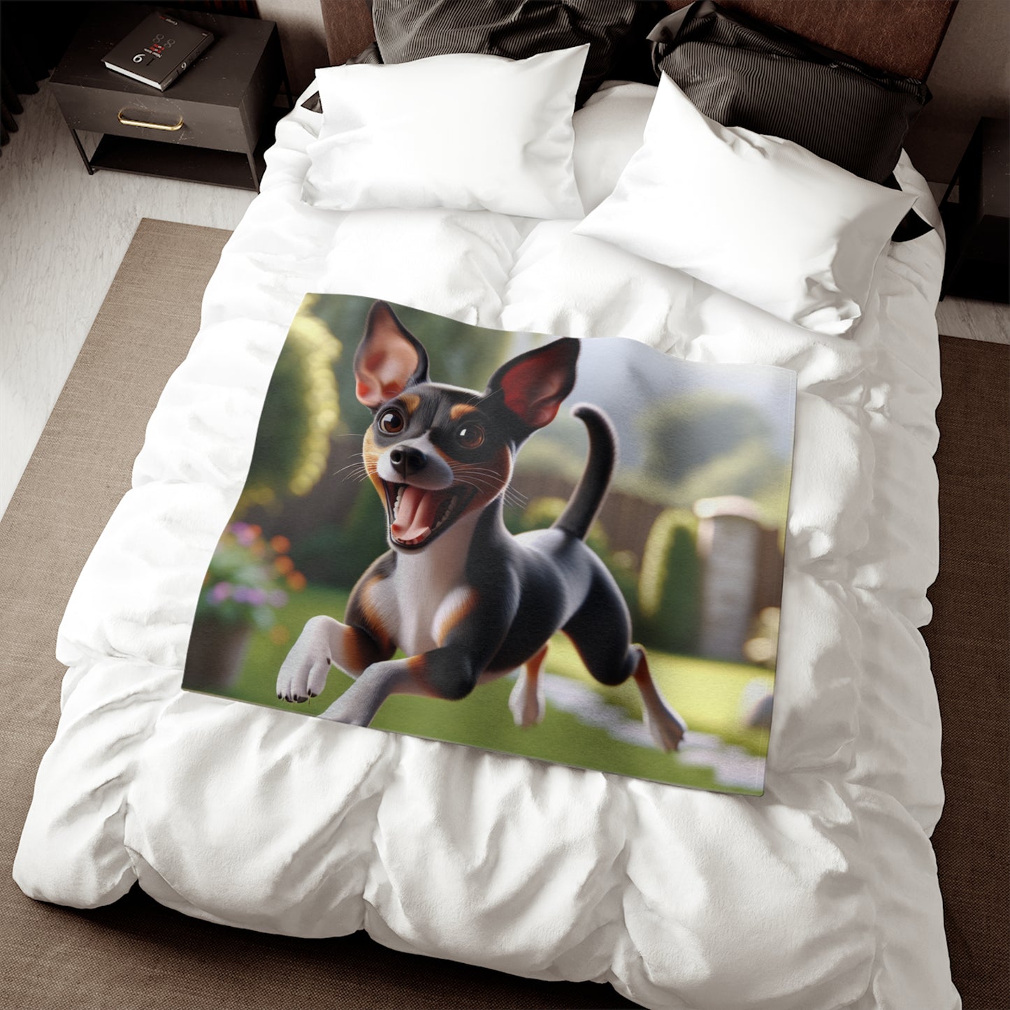 Couverture en sweat-shirt Rat Terrier