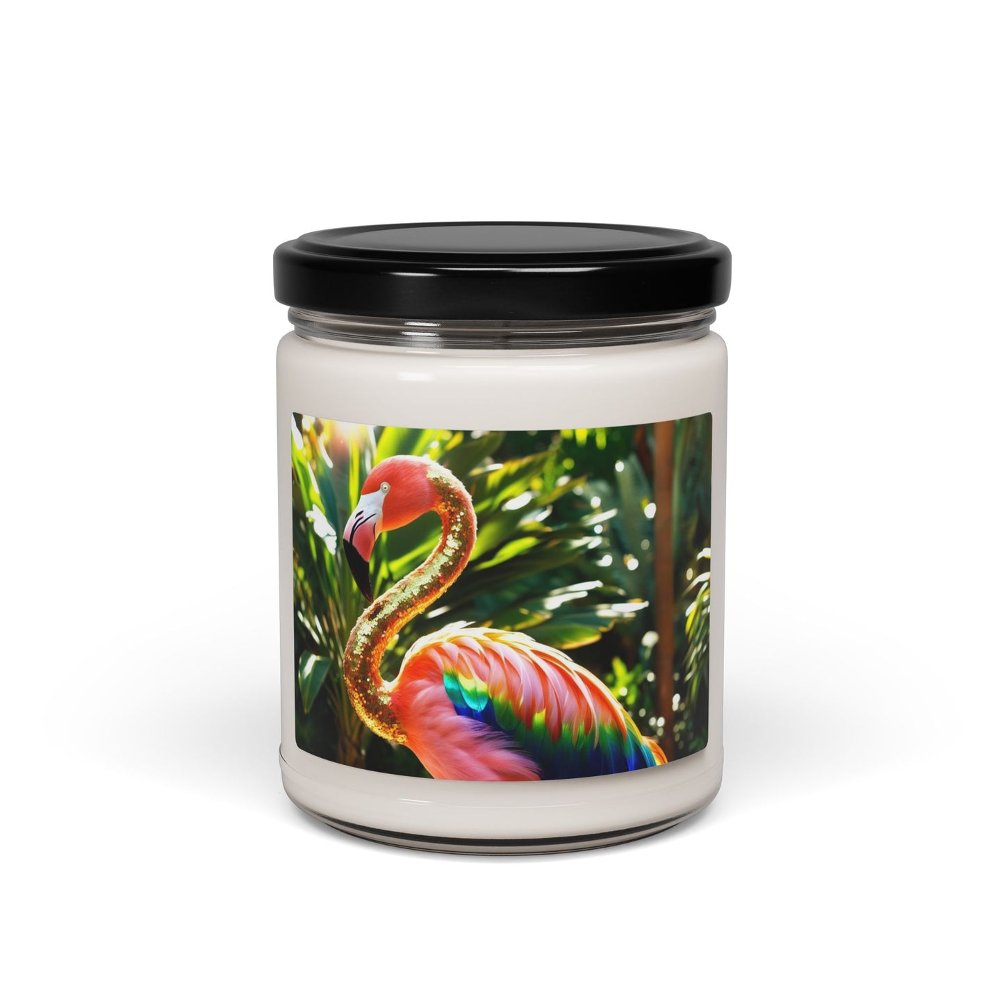 Rainbow Flamingo- Scented Soy Candle, 9oz