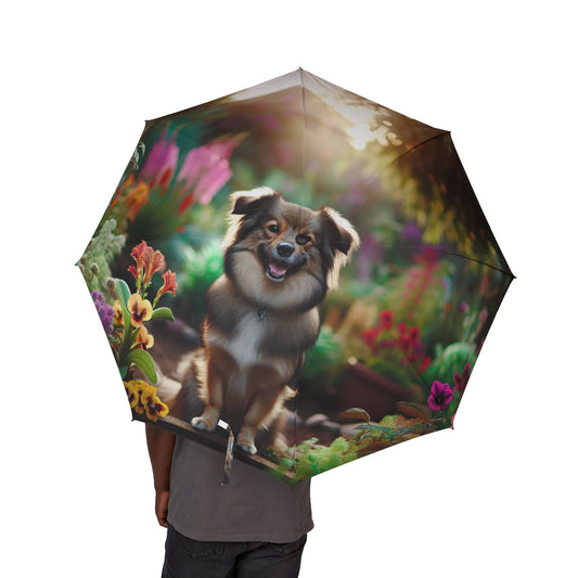 Peruvian Inca Orchid Semi-Automatic Foldable Umbrella
