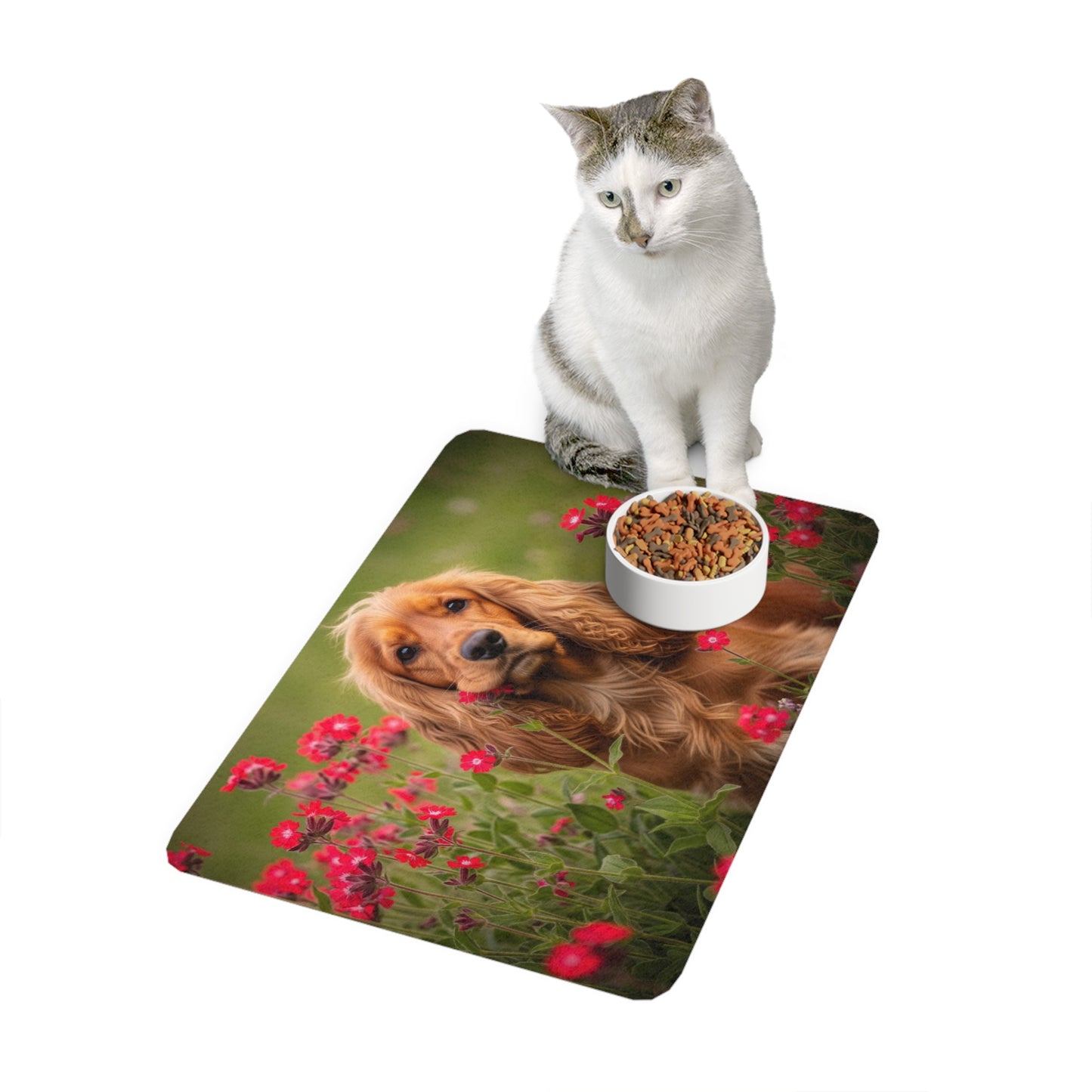 Tapis pour nourriture pour animaux (12x18) - Cocker Spaniel