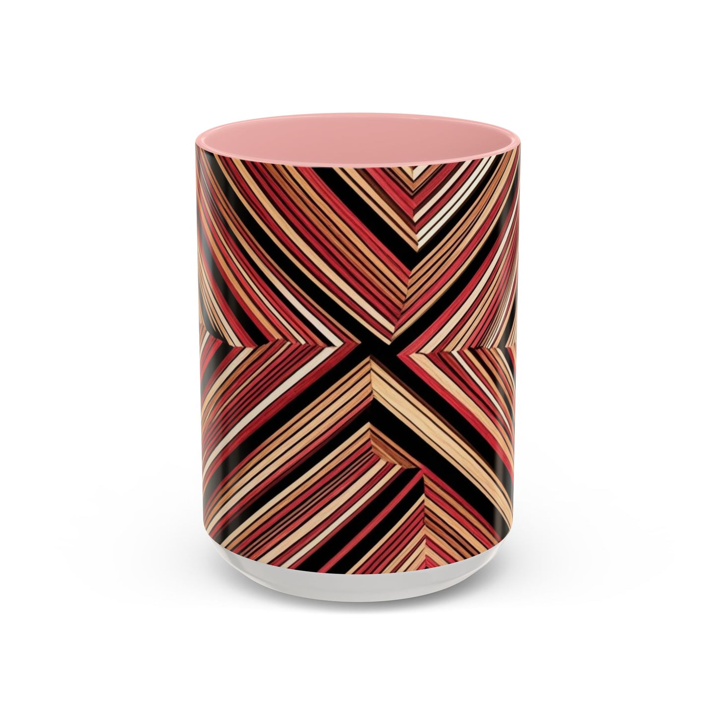 Optical Illusion Accent Mug – Ceramic Coffee Cup