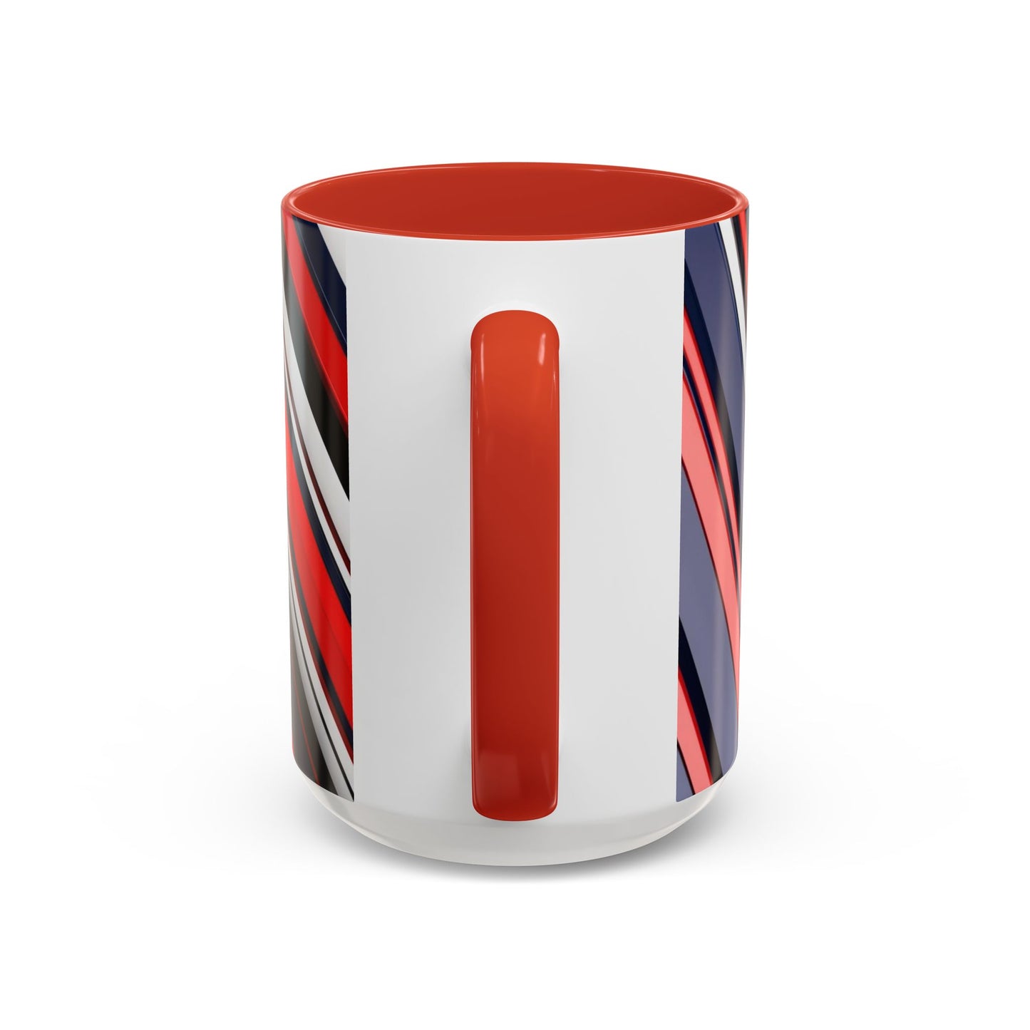 Optical Illusion Accent Mug – Ceramic Coffee Cup