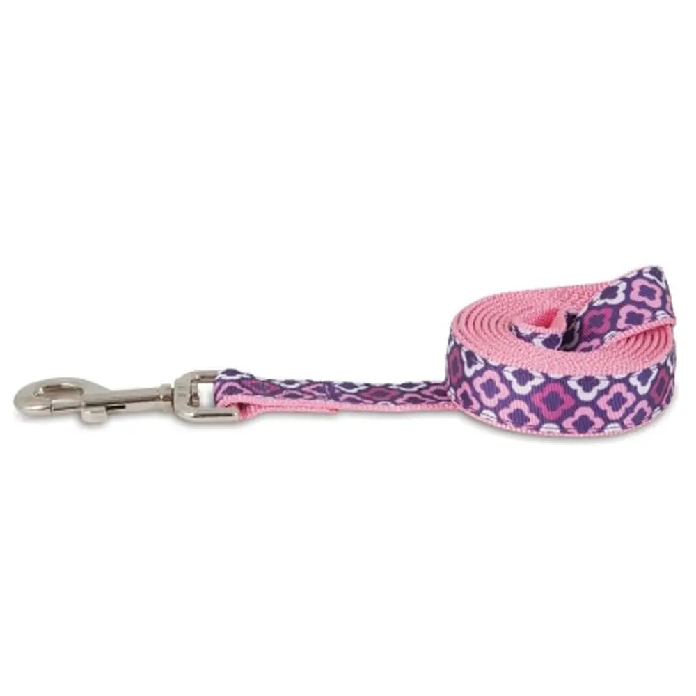 Laisse pour chien Aspen 1" x 6" violette géométrique