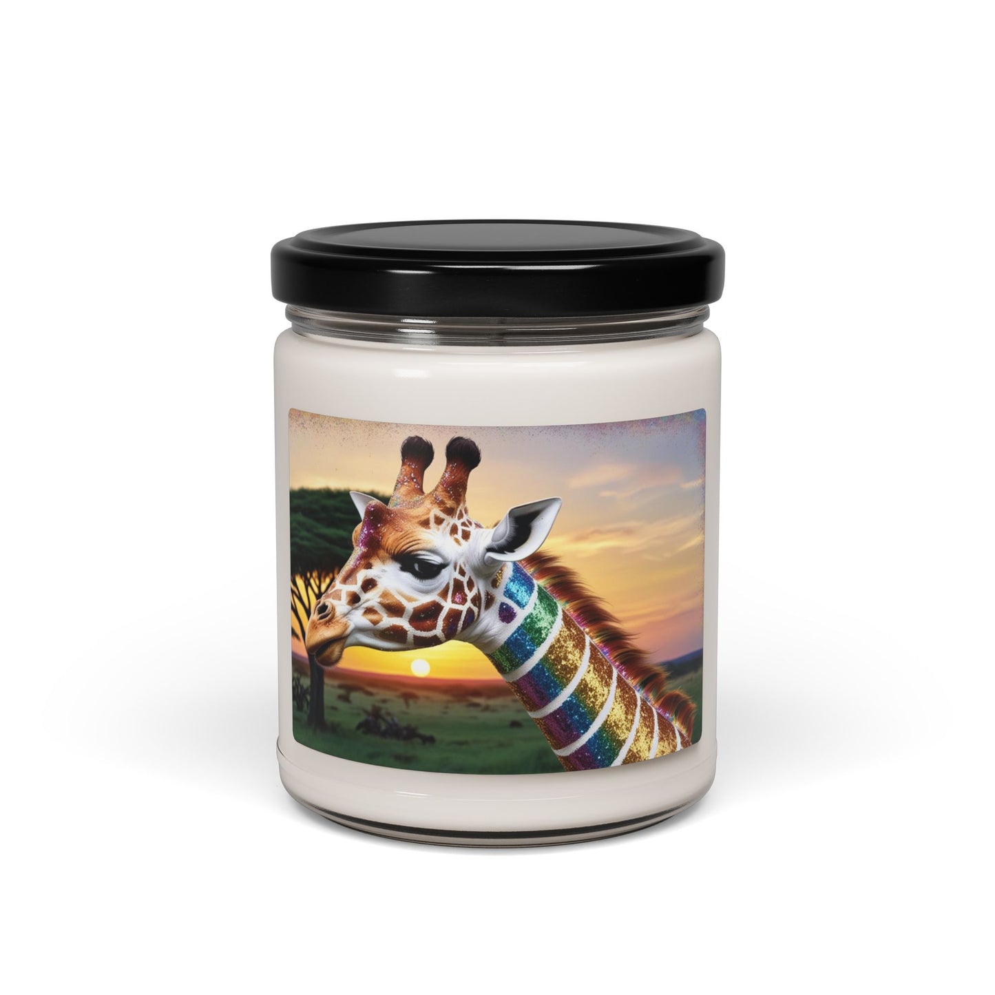 Rainbow Giraffe- Scented Soy Candle, 9oz