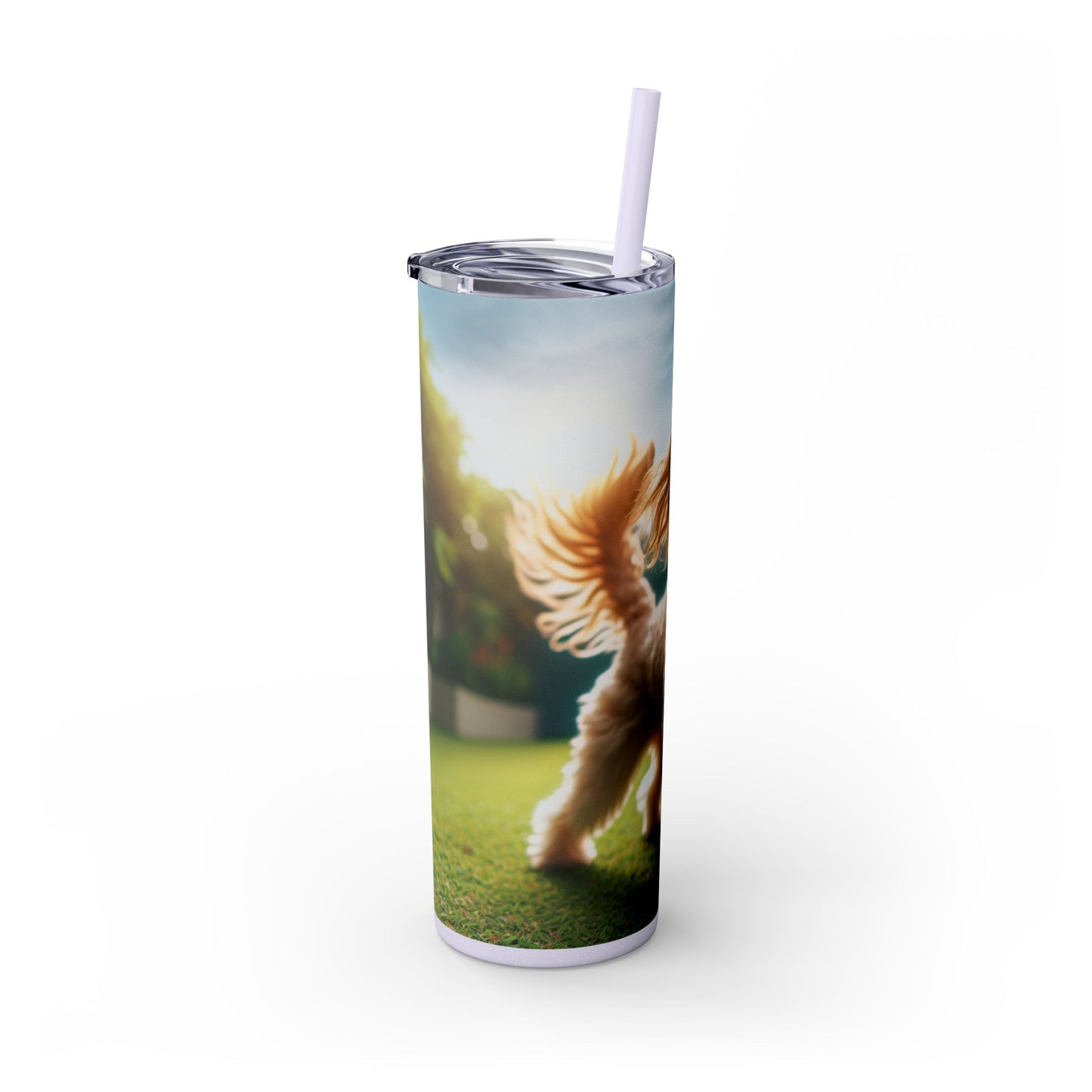 Skinny Tumbler with Straw – 20 oz Stainless Steel Cup