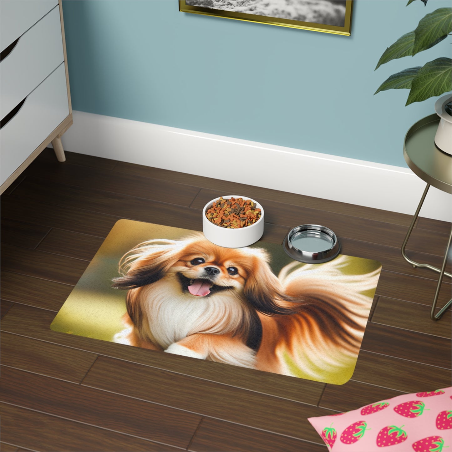 Pet Food Mat (12x18) - Tibetan Spaniel