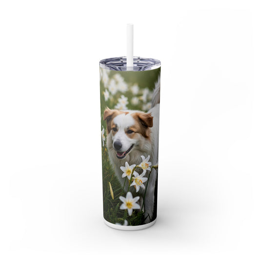 Pyrenean Shepherd Tumbler with Straw, 20oz
