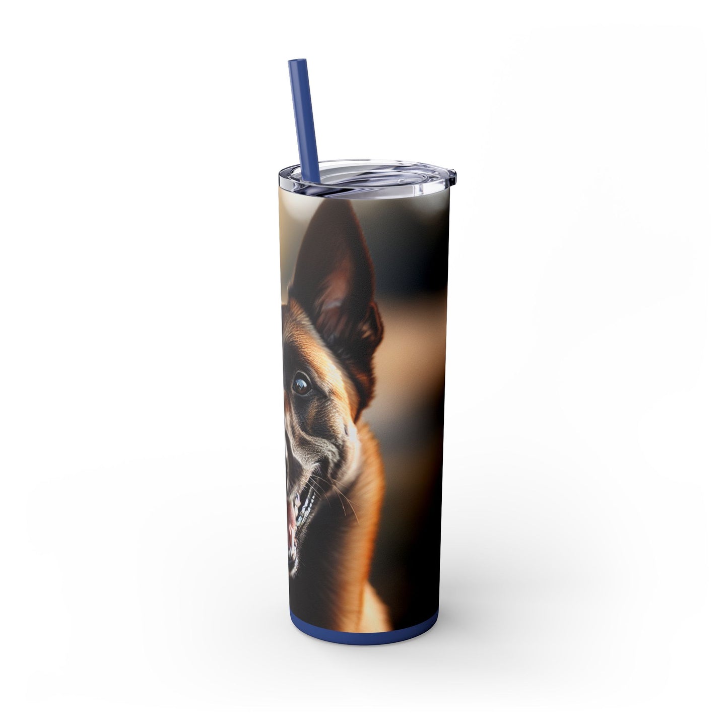 Belgian Shepherd Dog Malinois Tumbler with Straw, 20oz