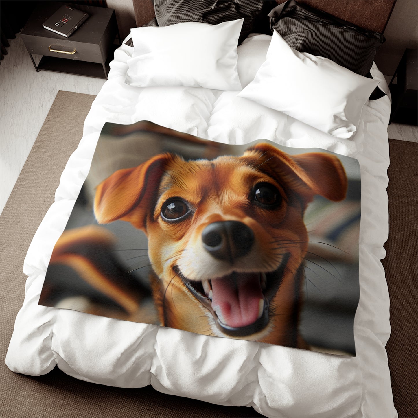 Chiweenie Sweatshirt Blanket
