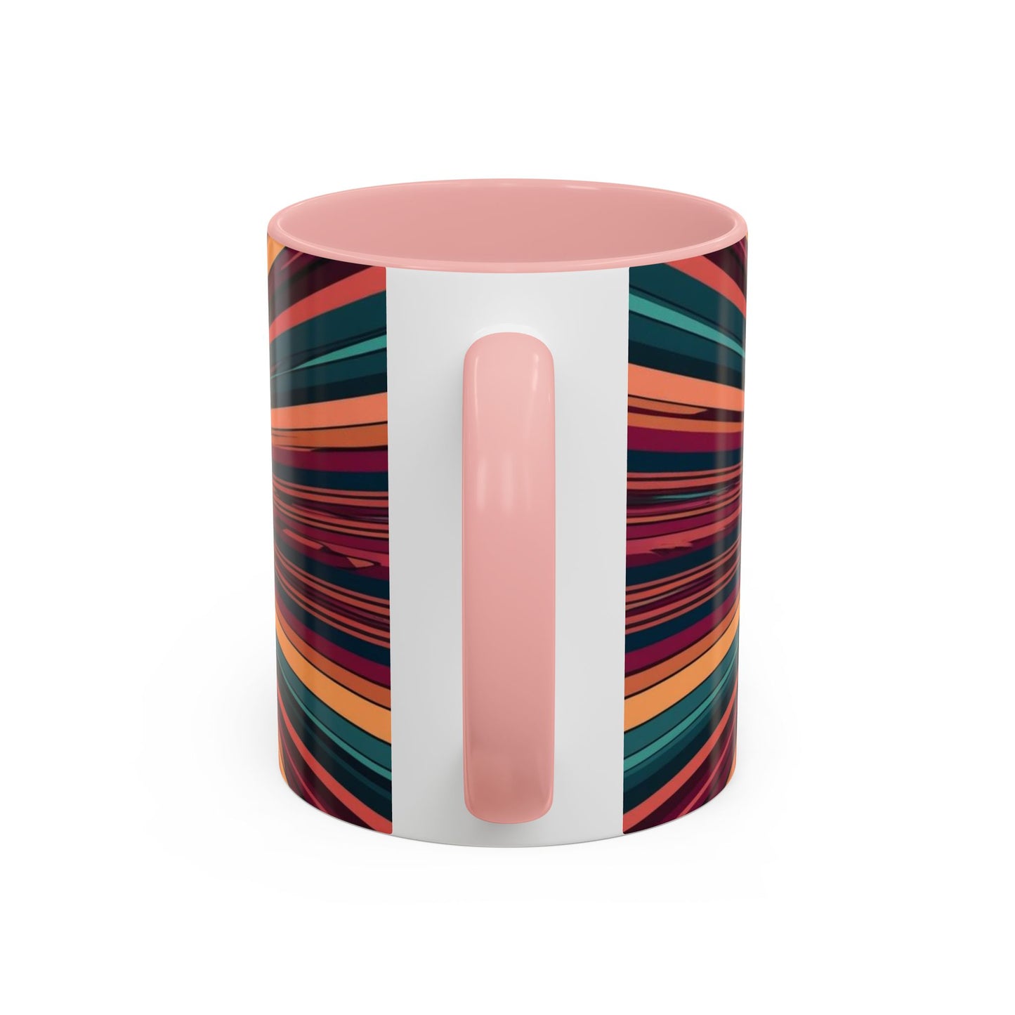 Optical Illusion Accent Mug – Ceramic Coffee Cup