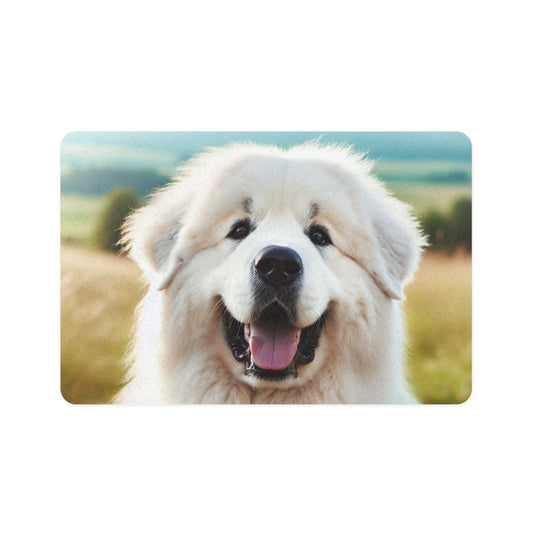 Pet Food Mat (12x18) - Great Pyrenees
