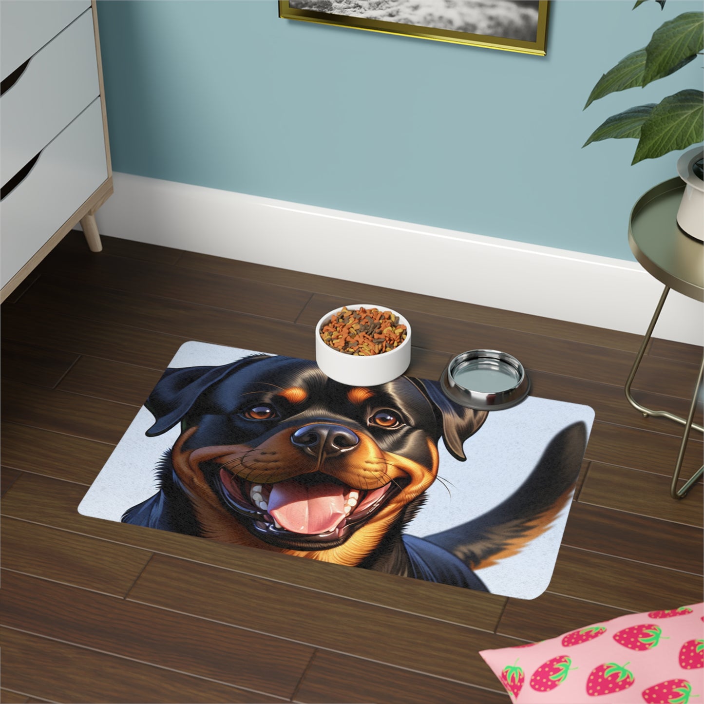 Pet Food Mat (12x18) - Rottweiler