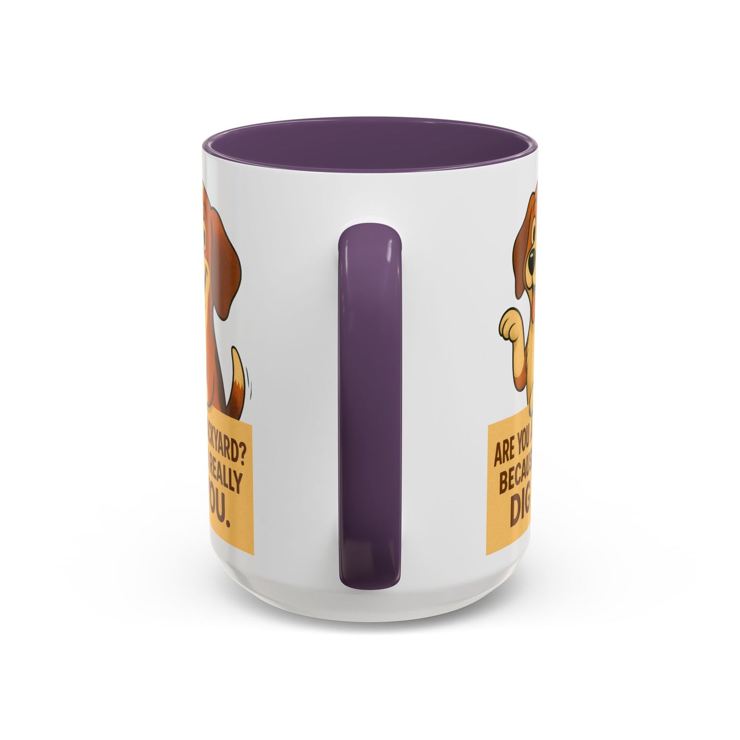 Backyard Dig Accent Coffee Mug - Perfect Gift for Dog Lovers