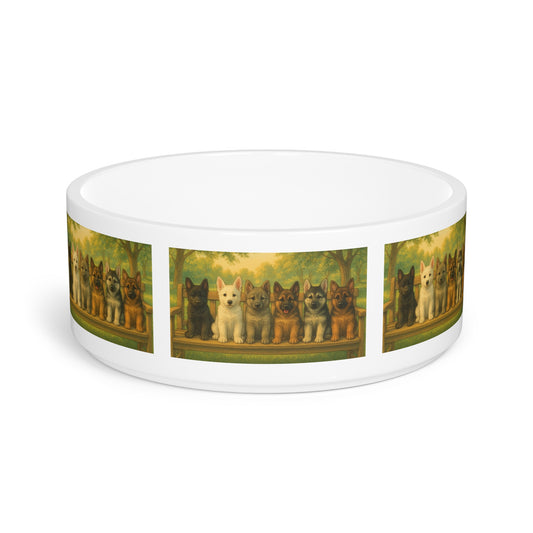 German Shepherd puppies Pet Bowl