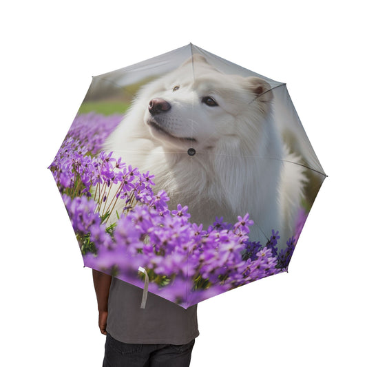 Samoyed Semi-Automatic Foldable Umbrella