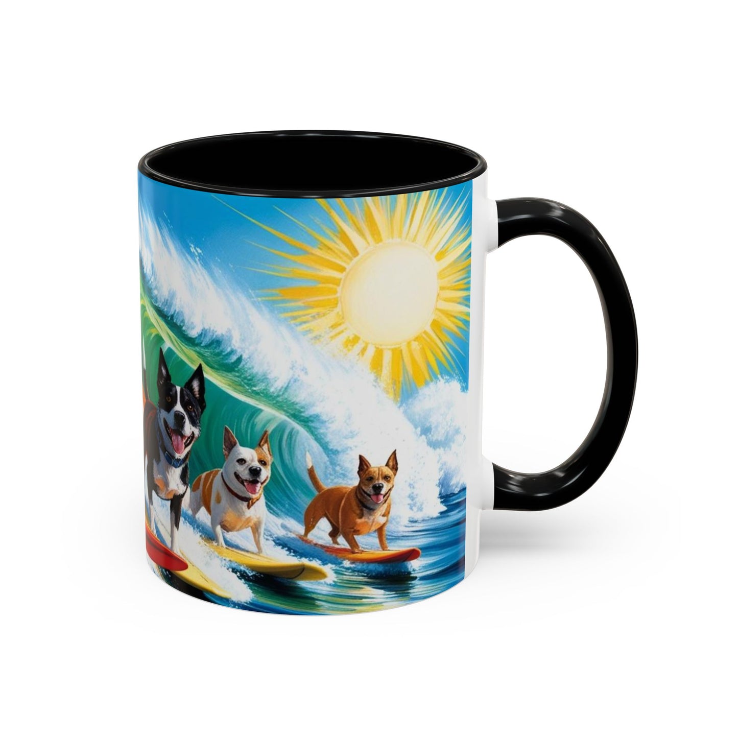 Taza de café con detalles de Surf Dogs: el regalo perfecto para los amantes de los perros