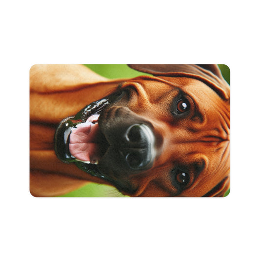 Vertical Pet Food Mat (12x18) - Rhodesian Ridgeback