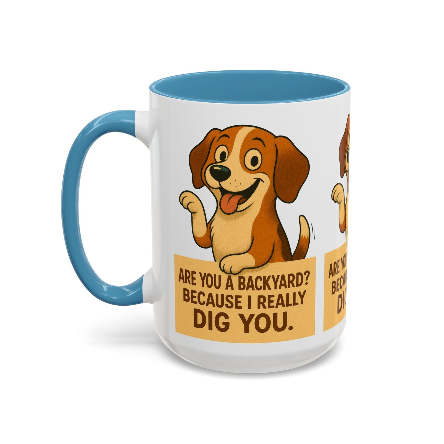 Backyard Dig Accent Coffee Mug - Perfect Gift for Dog Lovers