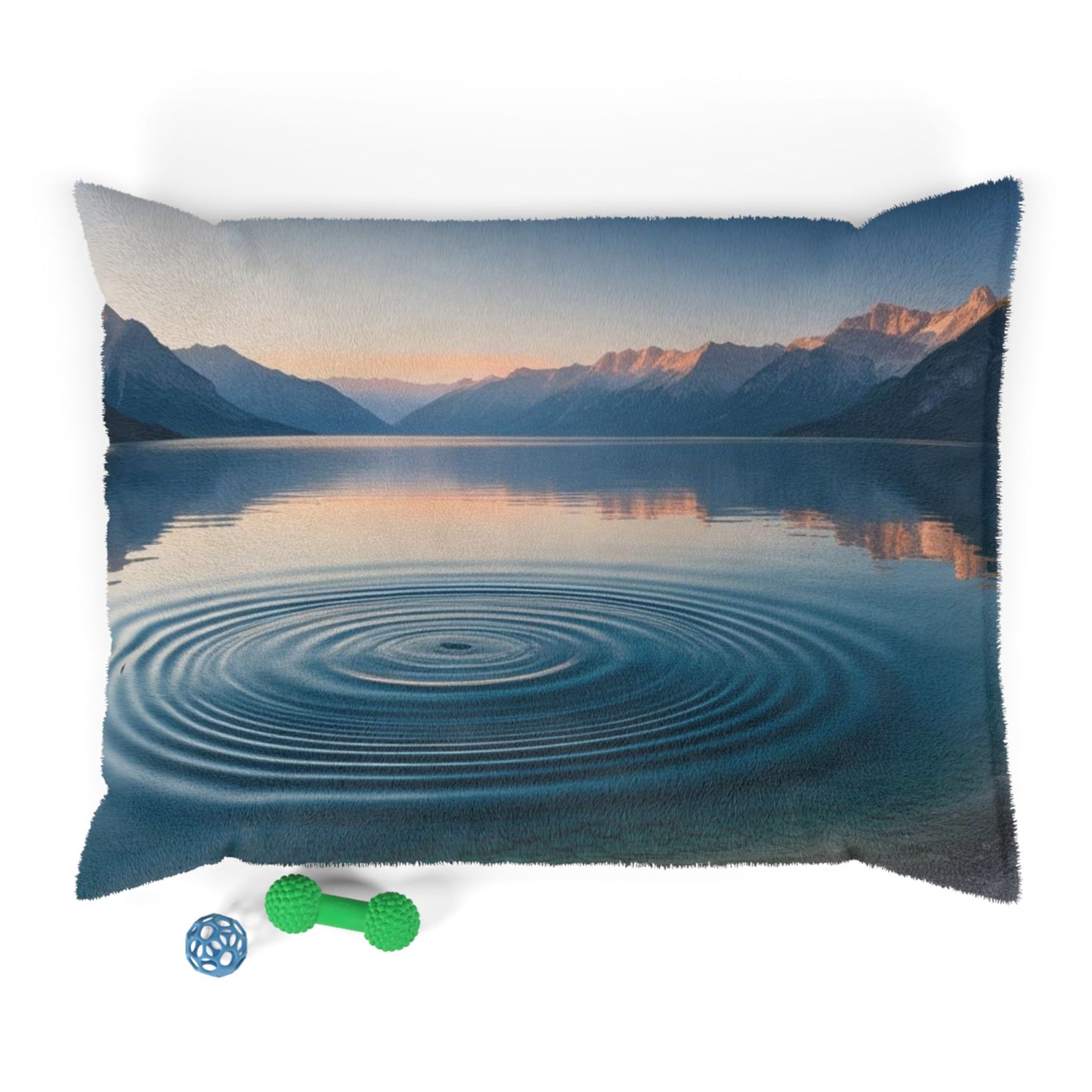Ripple in a Mountain Lake Pet Bed
